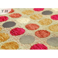 Tissu Canapé Jacquard Chenille avec des points mignons colorés (FTH31024)